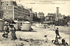 POSTAL Dinard de la VENDIMIA el hotel real grande y el paladar cristalino