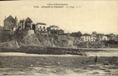 St Enogat de Dinard de la POSTAL de la VENDIMIA la playa