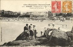 CPA Dinard Vue Generale de la Plage