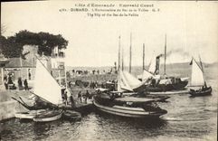 POSTAL Dinard L etapa de la VENDIMIA de aterrizaje del inyector de los barcos del valle