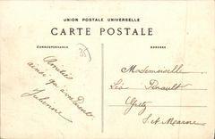 La POSTAL Dinard de la VENDIMIA entro del parque del habitante Saint de Malo