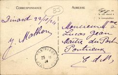 POSTAL Dinard de la VENDIMIA la caminata de la cosechadora