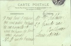 POSTAL Dinard de la VENDIMIA la playa y el habitante Saint de Malo