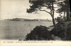 CPA Dinard La Vicomte La Pointe des Douaniers et Saint Servant