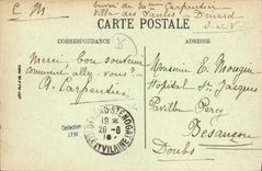 POSTAL Dinard de la VENDIMIA el casino y la playa vistos de L hotel del casino