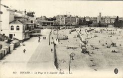CPA Dinard La Plage et la Nouvelle Digue