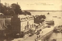VINTAGE POSTCARD Dinard Hotel of the Valley and Unloading dock