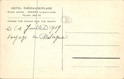 CPA Dinard Place Joffre Face a la plage et au casino