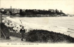 VINTAGE POSTCARD Dinard the Beach and the Inhabitant of Saint Malo Child