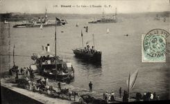 CPA Dinard La Cale L Escadre Bateaux 