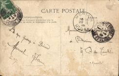 VINTAGE POSTCARD Dinard On the beach