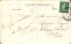 VINTAGE POSTCARD Dinard Left the large casino