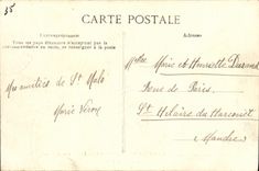 VINTAGE POSTCARD the Viscount in Dinard the covered way