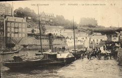 VINTAGE POSTCARD Dinard the hold has tide raises Bateau
