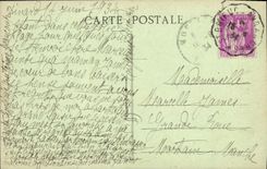 VINTAGE POSTCARD Dinard the Beach has high Mer