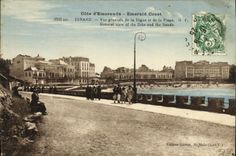 CPA Dinard Vue generale de la Digue et de la Plage