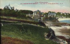 VINTAGE POSTCARD Holy Dinard Enogat Seen from of the Garden of Riou Port