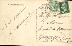 VINTAGE POSTCARD Dinard terraces and the poiten of the Winch