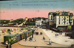 VINTAGE POSTCARD Dinard Promenade of Combine and the Beach