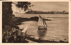 CPA Dinard La Cale de la Vicomte Bateau