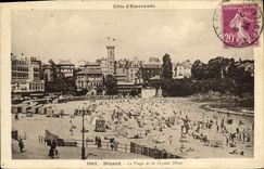 VINTAGE POSTCARD Dinard the Beach and the Hook Hotel