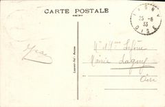 VINTAGE POSTCARD Dinard the Walk seen of the Villa Moonlight