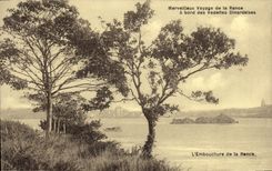 CPA Merveilleux Voyage de la Rance a bord des Vedettes Dinardalses