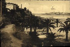 CPA Dinard La Palmeraie Au fond St Malo