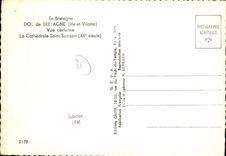 MODERN CARD Fraud of Brittany Seen air the Cathedral Samson Saint