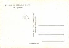 CPM Dol de Bretagne Rue Lejamptel