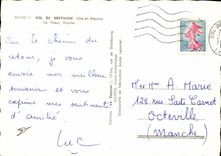 MODERN CARD Fraud of Brittany the Mouiln old man