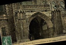 VINTAGE POSTCARD Dol Holy Porch Magloire Structures of Xllle century