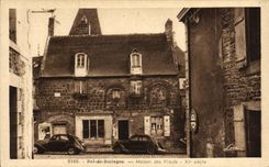 VINTAGE POSTCARD Fraud of Brittany House of the Plaids Xl E century