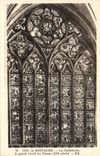 CPA Dol de Bretagne La Cathedrale Le grand vitrail du Choeur