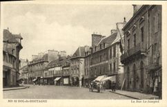 CPA Dol de Bretagne La Rue Le Jamptel