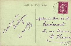 VINTAGE POSTCARD Fraud of Brittany War memorial of the Militaria Great War