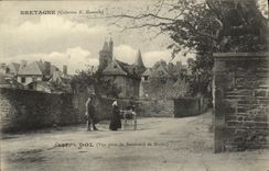 VINTAGE POSTCARD Fraud of Brittany Seen from of the boulevard of Miniac