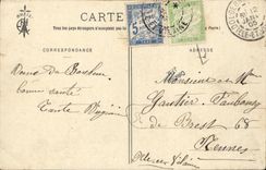 VINTAGE POSTCARD Fraud of Brittany Seen from of the boulevard of Miniac