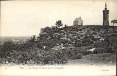 CPA Dol La Vierge du Mont Dol et la Chapelle