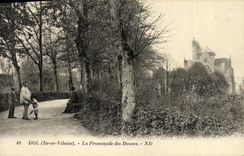 CPA Dol La Promenade des Douves