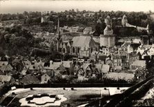 MODERN CARD Ferns low Town suit and castle seen of the public garden