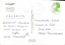 CPM L Aumaillerie Marche a bestiaux Fougeres 