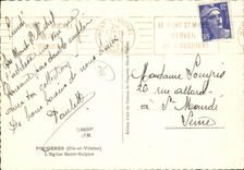 MODERN CARD Ferns L Church Sulpice Saint