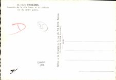 MODERN CARD Ferns low Town suit and castle seen of public garden