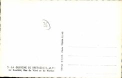 MODERN CARD Guerche of Brittany Bourial Street of Pane and Verdun