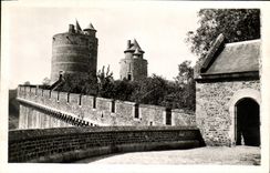 CPM Chateau de Fougeres La grande courtine du chateau