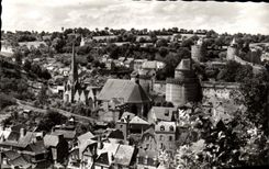 MODERN CARD Ferns View on the Castle On the left L Church Sulpice Saint