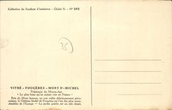 CPA La Tourgue Dessin de Victor Hugo dans la foret de Fougeres