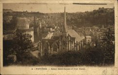 CPA Fougeres Eglise Saint Sulpice et Tour Raoul