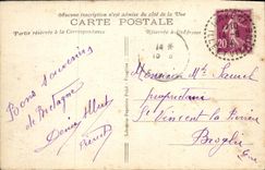 VINTAGE POSTCARD Ferns Seen Partial of L lnterior of the Castle